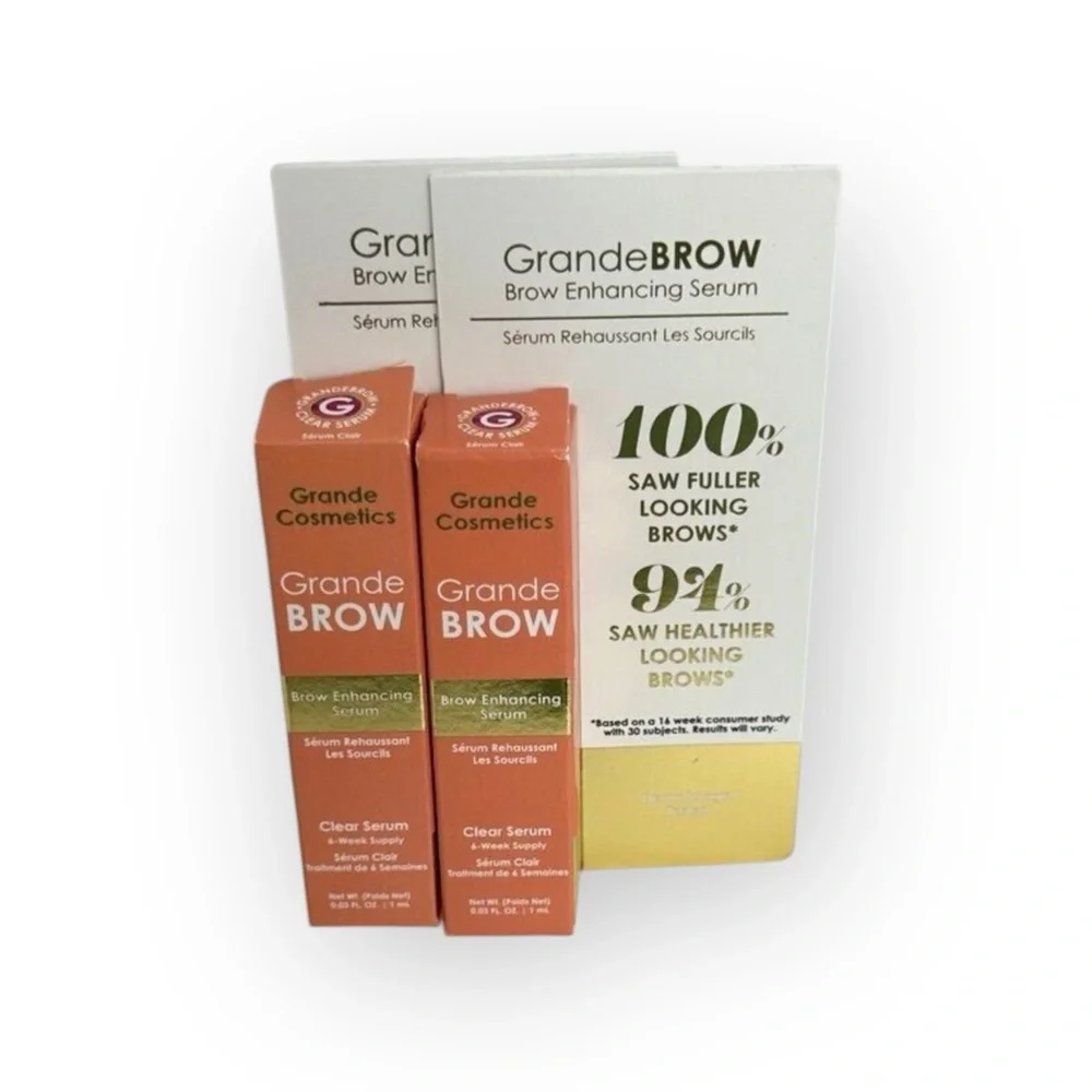 new GrandeBrow ✽ 2 Pack Brow Thickening Serum ✽ 12 Week Supply ✽ Tik Tok Trend